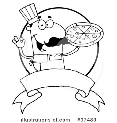 Pizza Chef Clipart #97480 by Hit Toon