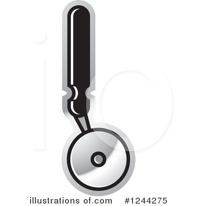 Royalty-Free (RF) Pizza Cutter Clipart Illustration by Lal Perera - Stock Sample #1244275