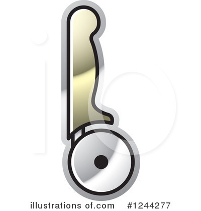 Pizza Cutter Clipart #1244277 by Lal Perera