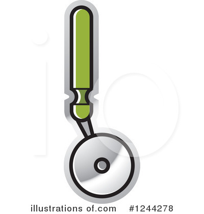 Pizza Cutter Clipart #1244278 by Lal Perera