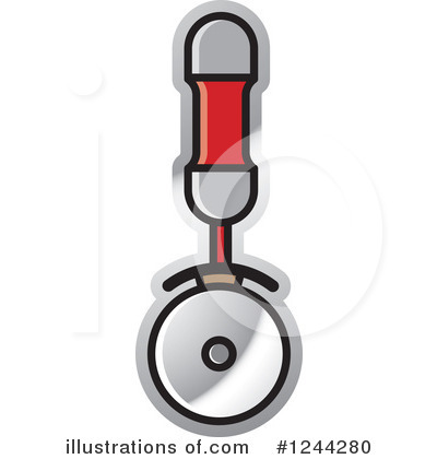 Pizza Cutter Clipart #1244280 by Lal Perera