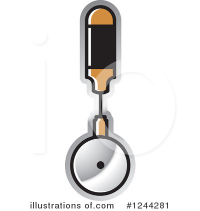 Pizza Cutter Clipart #1244281 by Lal Perera