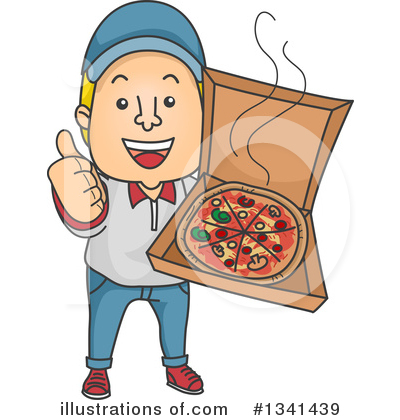 Pizza Delivery Clipart #1341439 - Illustration by BNP Design Studio