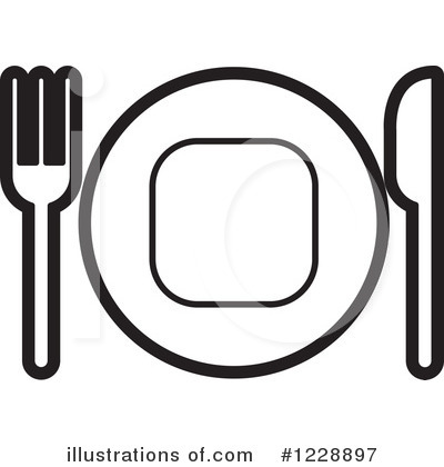 Place Setting Clipart #1228897 by Lal Perera