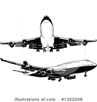 Royalty-Free (RF) Plane Clipart Illustration by dero - Stock Sample #1322208