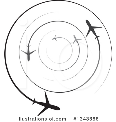 Plane Clipart #1343886 by ColorMagic