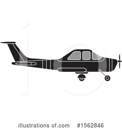 Royalty-Free (RF) Plane Clipart Illustration by Lal Perera - Stock Sample #1562846