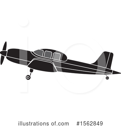 Royalty-Free (RF) Plane Clipart Illustration by Lal Perera - Stock Sample #1562849