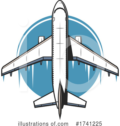 Royalty-Free (RF) Plane Clipart Illustration by Vector Tradition SM - Stock Sample #1741225