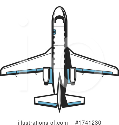 Royalty-Free (RF) Plane Clipart Illustration by Vector Tradition SM - Stock Sample #1741230