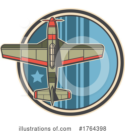 Royalty-Free (RF) Plane Clipart Illustration by Vector Tradition SM - Stock Sample #1764398