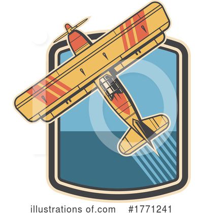 Royalty-Free (RF) Plane Clipart Illustration by Vector Tradition SM - Stock Sample #1771241