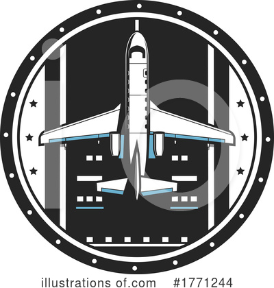 Royalty-Free (RF) Plane Clipart Illustration by Vector Tradition SM - Stock Sample #1771244