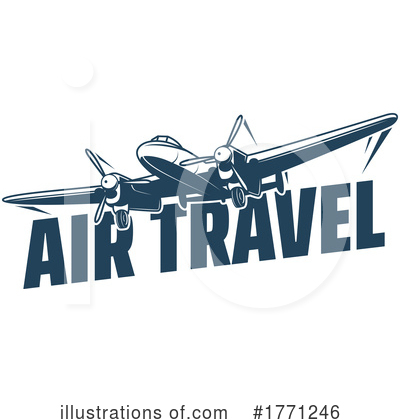 Royalty-Free (RF) Plane Clipart Illustration by Vector Tradition SM - Stock Sample #1771246