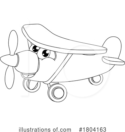 Royalty-Free (RF) Plane Clipart Illustration by AtStockIllustration - Stock Sample #1804163