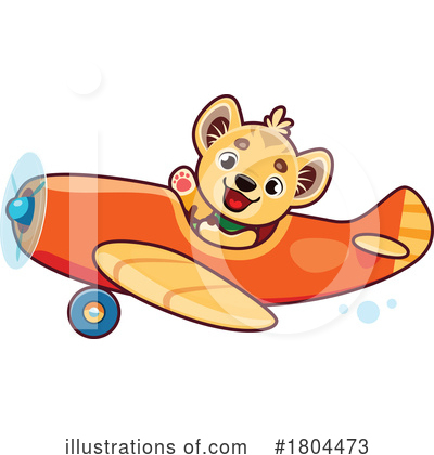 Royalty-Free (RF) Plane Clipart Illustration by Vector Tradition SM - Stock Sample #1804473