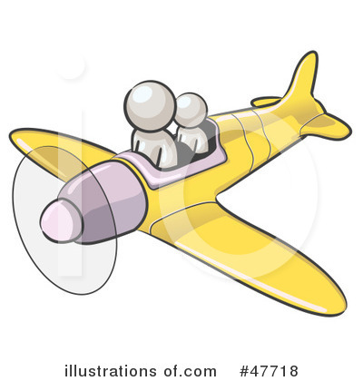 Royalty-Free (RF) Plane Clipart Illustration by Leo Blanchette - Stock Sample #47718