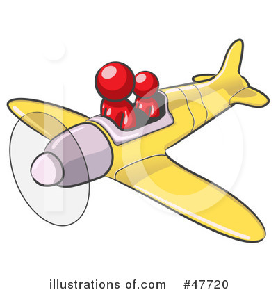 Royalty-Free (RF) Plane Clipart Illustration by Leo Blanchette - Stock Sample #47720