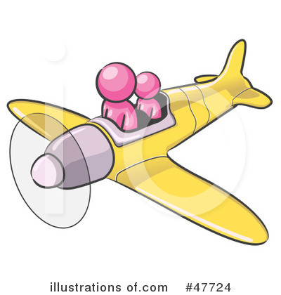 Royalty-Free (RF) Plane Clipart Illustration by Leo Blanchette - Stock Sample #47724