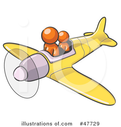 Royalty-Free (RF) Plane Clipart Illustration by Leo Blanchette - Stock Sample #47729