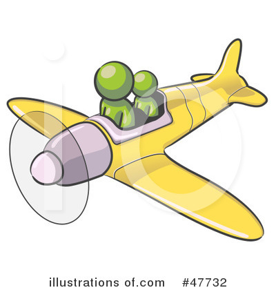 Royalty-Free (RF) Plane Clipart Illustration by Leo Blanchette - Stock Sample #47732