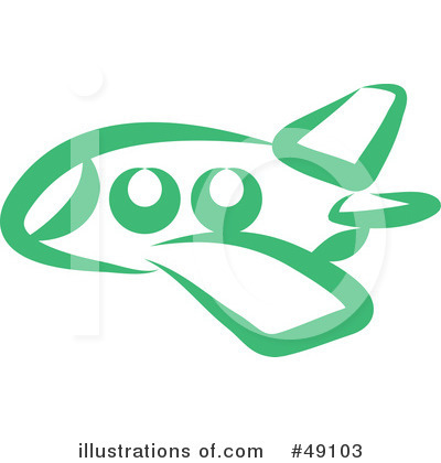 Royalty-Free (RF) Plane Clipart Illustration by Prawny - Stock Sample #49103
