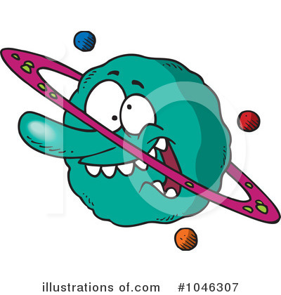 Royalty-Free (RF) Planet Clipart Illustration by toonaday - Stock Sample #1046307