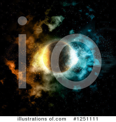 Royalty-Free (RF) Planet Clipart Illustration by KJ Pargeter - Stock Sample #1251111