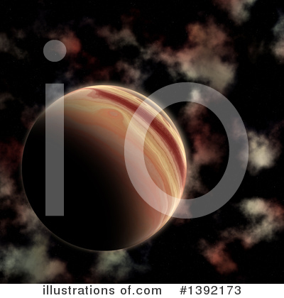 Royalty-Free (RF) Planet Clipart Illustration by KJ Pargeter - Stock Sample #1392173