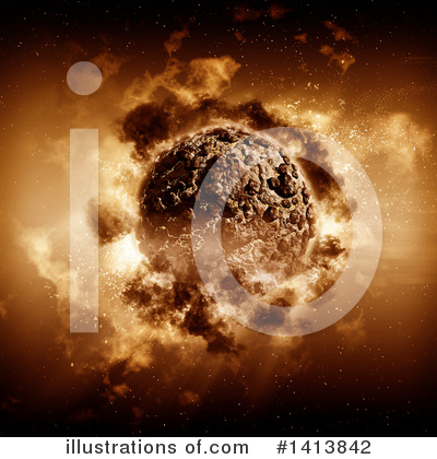 Royalty-Free (RF) Planet Clipart Illustration by KJ Pargeter - Stock Sample #1413842