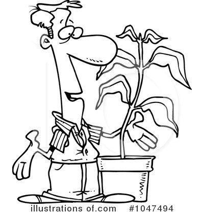Royalty-Free (RF) Plant Clipart Illustration by toonaday - Stock Sample #1047494