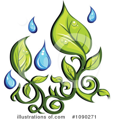 Royalty-Free (RF) Plant Clipart Illustration by Chromaco - Stock Sample #1090271