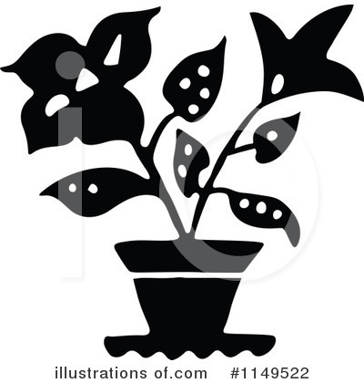 Potted Plant Clipart #1149522 by Prawny Vintage