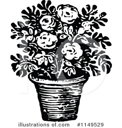 Potted Plant Clipart #1149529 by Prawny Vintage