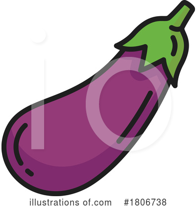 Eggplant Clipart #1806738 by Vector Tradition SM