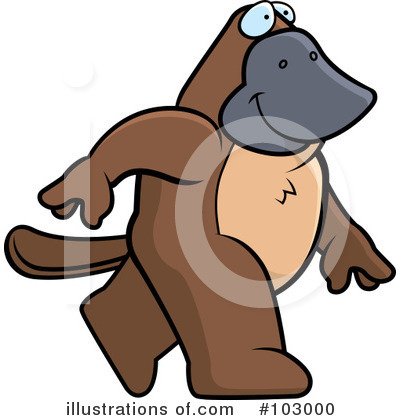 Platypus Clipart #103000 by Cory Thoman