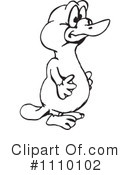 Platypus Clipart #1110102 by Dennis Holmes Designs