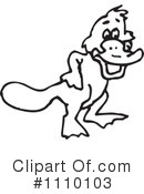 Platypus Clipart #1110103 by Dennis Holmes Designs