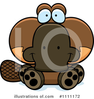 Platypus Clipart #1111172 by Cory Thoman