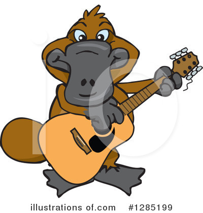 Royalty-Free (RF) Platypus Clipart Illustration by Dennis Holmes Designs - Stock Sample #1285199