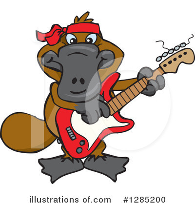 Royalty-Free (RF) Platypus Clipart Illustration by Dennis Holmes Designs - Stock Sample #1285200