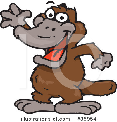 Royalty-Free (RF) Platypus Clipart Illustration by Dennis Holmes Designs - Stock Sample #35954