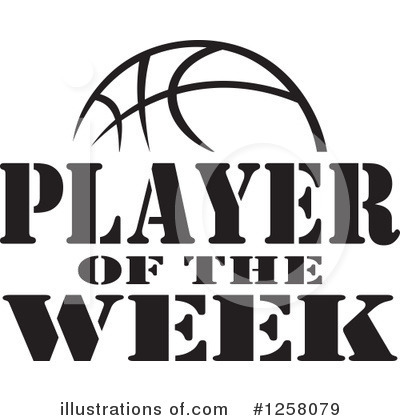 Royalty-Free (RF) Player Of The Week Clipart Illustration by Johnny Sajem - Stock Sample #1258079
