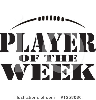 Royalty-Free (RF) Player Of The Week Clipart Illustration by Johnny Sajem - Stock Sample #1258080