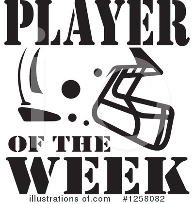 Royalty-Free (RF) Player Of The Week Clipart Illustration by Johnny Sajem - Stock Sample #1258082