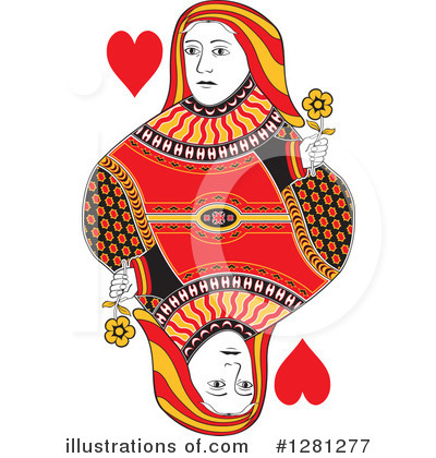 Queen Of Hearts Clipart #1281277 by Frisko