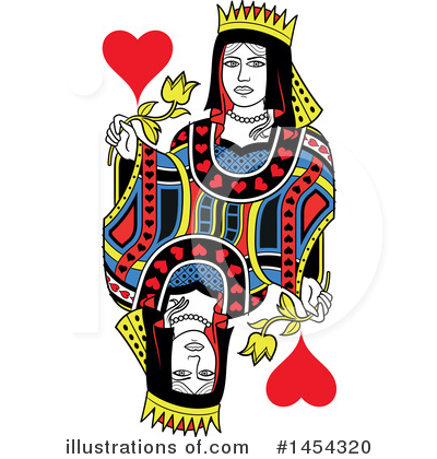Queen Of Hearts Clipart #1454320 by Frisko