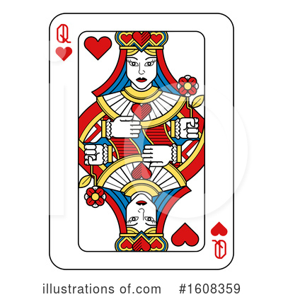Queen Of Hearts Clipart #1608359 by AtStockIllustration