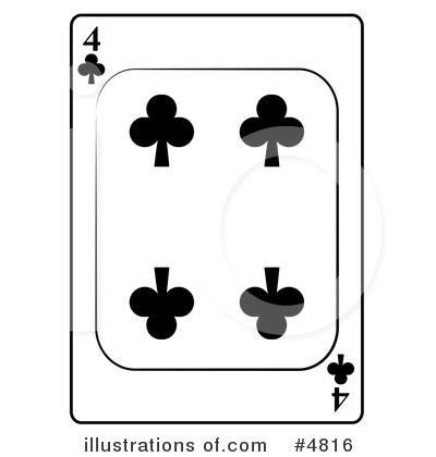 Royalty-Free (RF) Playing Card Clipart Illustration by djart - Stock Sample #4816