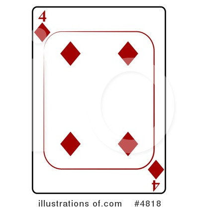 Royalty-Free (RF) Playing Card Clipart Illustration by djart - Stock Sample #4818